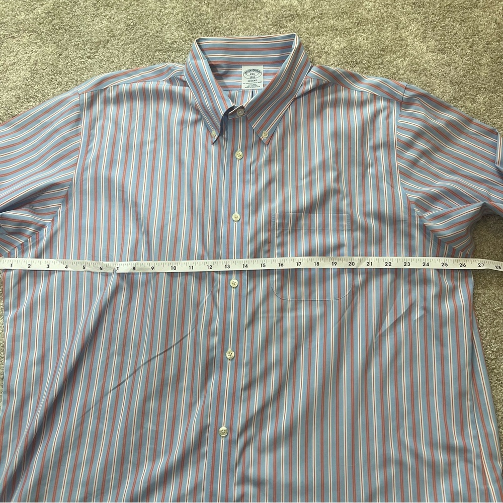 Brooks Brothers Button Down Shirt Mens Large Multicolor Stripe Long Sleeve - Picture 9 of 10